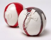 Jesus Salt and Pepper Shakers -  Holy Round Balls of Ceramic Joy