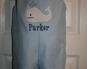 Boys White or Blue Pique Whale Jon Jon 3mo to 4T