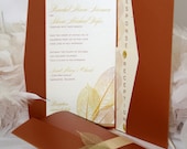 Golden Fall / Autumn Leaf Wedding Invitation Il_170x135