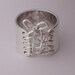 Sterling Silver Wide Band Wired Corset Ring with Bow FREE SHIPPING