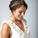 SANDRINE - Grecian Headband, Rhinestone Headband, Crystal Rhinestone Double Strand Bridal Tiara, Bridal Headband, Halo, Tie on, Headpiece