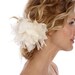 037 - JENNA - Wild Silk Chiffon Dahlia, flower, bridal, hair, fascinator, headpiece, clip