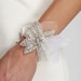 LIV - Rhinestone Beaded Bracelet - crystal, bridesmaid gift, cuff, bridal, wedding, jewelry