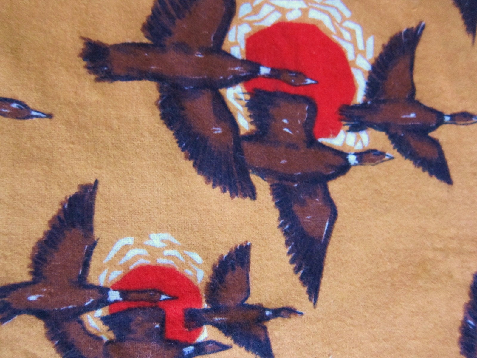 1950s vintage cotton FLYING GEESE