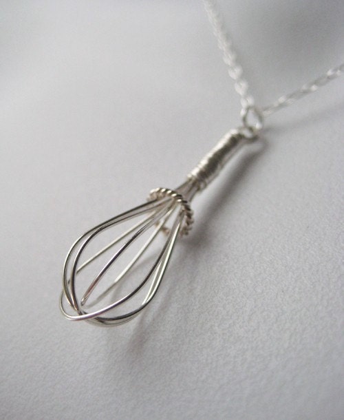 Wire Whisk - Handmade Sterling Charm Necklace
