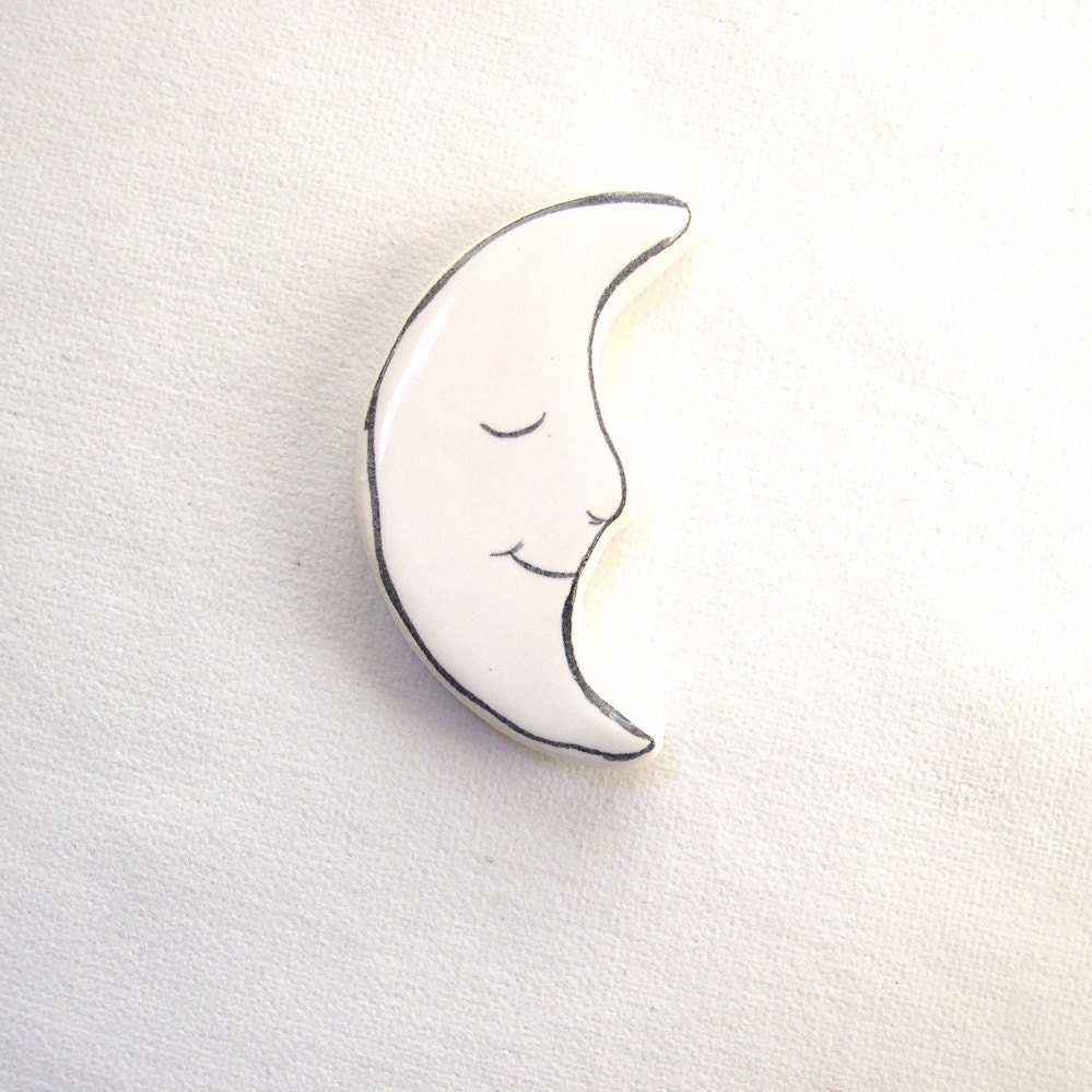 Mosaic tiles ceramic supplies moon art tiles for mosaics, magnets, jewelry