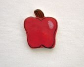 Mosaic tile ceramic supplies apples hand painted  art Tiles Mosaics Jewelry Supplies