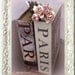 Paris Wall Art Photo, Paris Dreamy Roses on Books, Paris Home Decor Wall Art Pink Decor, Paris Art Books Photo, Fine Art Photograph 5" x 7"