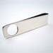 Negative Space Circle Tie Bar - Sterling Silver Geometric Tie Clip