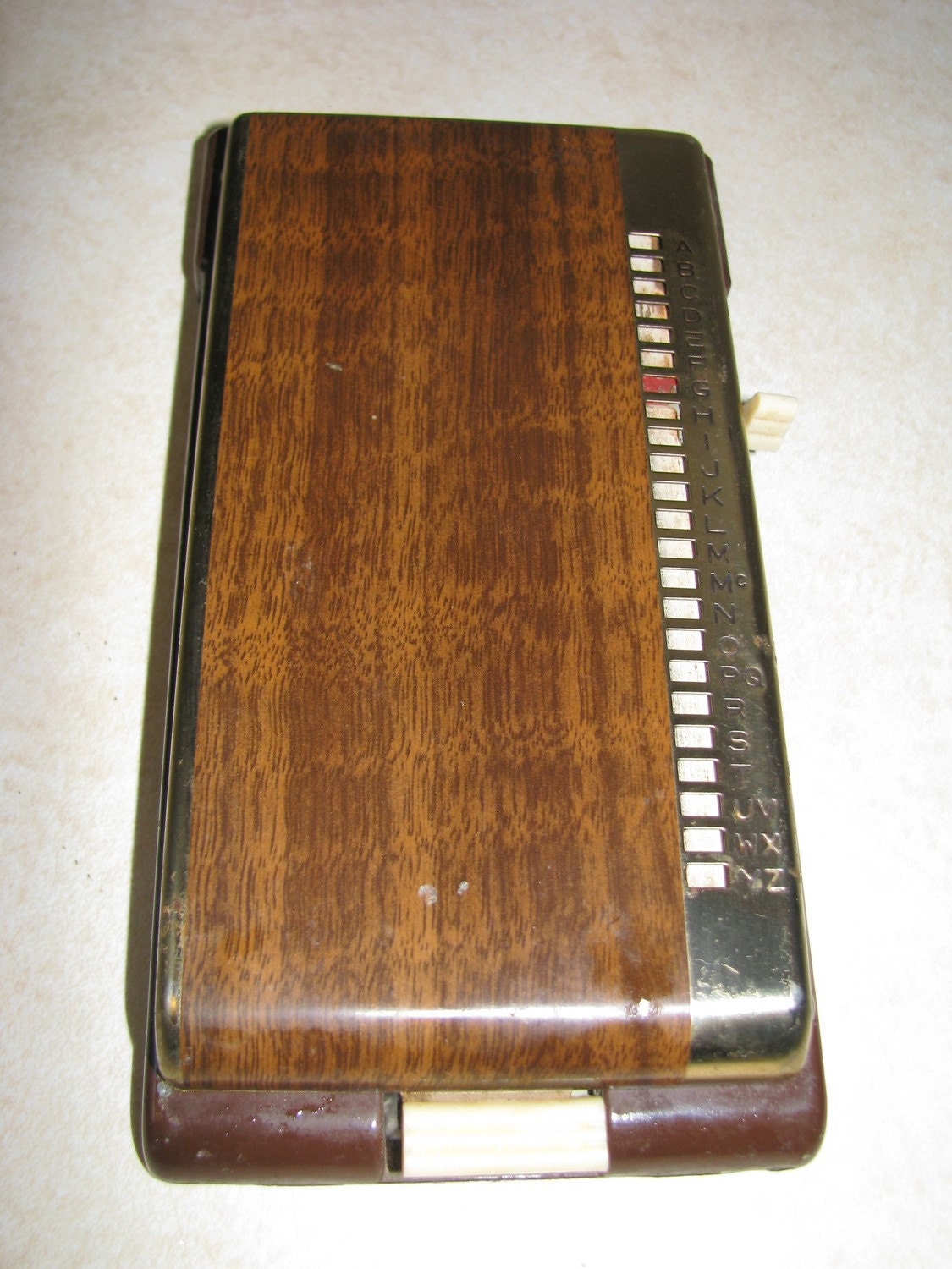 VINTAGE RETRO BATES METAL FLIP UP TELEPHONE INDEX by heckamom