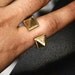 Horus Double Pyramid Ring