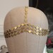 Gold Freedom 7 Strand Coin Headpiece
