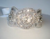Rhinestone Cuff- GEMMA,  Cuff, bridal cuff, cuff bracelet, wedding cuff, wedding accesories, bridal  jewelry, jewelry,  bridal, accessories