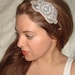 Headband- ROYALE SILVER, Rhinestone Headband,  Headband, Bridal Headpiece, Wedding, Bridal Headband,  Accessories, Sequin Headband