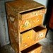 Antique Shabby Sewing Room Drawer Set
