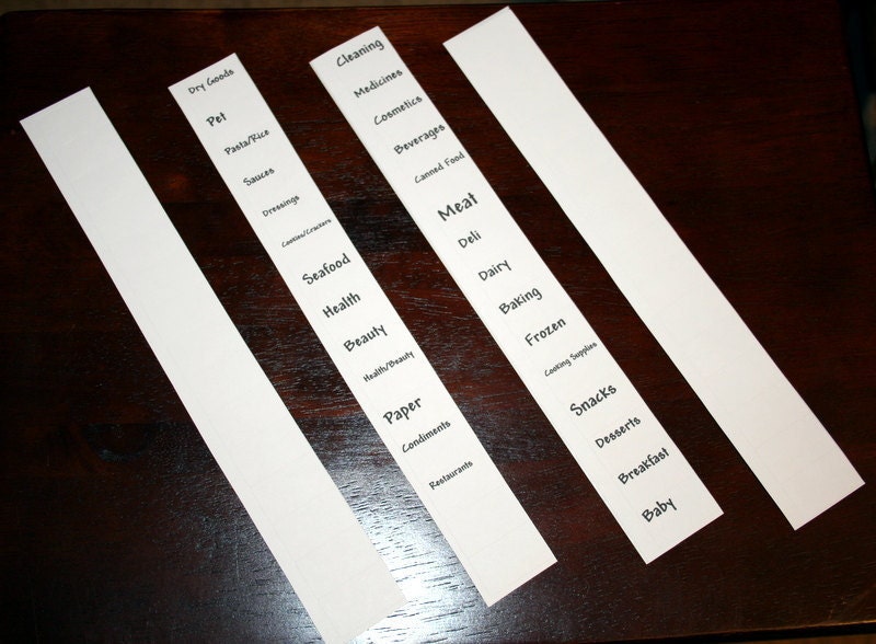 Customized Labels for your COUPON Organizer / holder / keeper