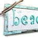 Sea Breeze vintage Beach Sign Handmade Coastal Chic Wall Hanging With Hooks and Vase Summer SALE