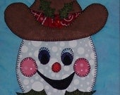 Country Christmas - Snowman Quilted Wall Hanging Pattern