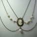 Cameo Princess Bride in Antique Brass Wedding Prom Formal Occasion Jewelry