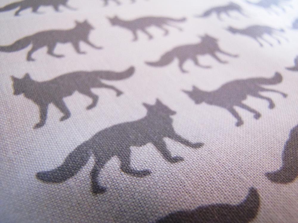 Complete nursery in Gray Wolf  includes bumper set, fitted sheet, crib skirt, blanket and changing pad cover