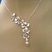 Wedding Jewelry Bridal Jewelry Silver Orchid Wedding Necklace Heather
