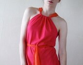 Sample SALE Organic Cotton Halter Dress Small