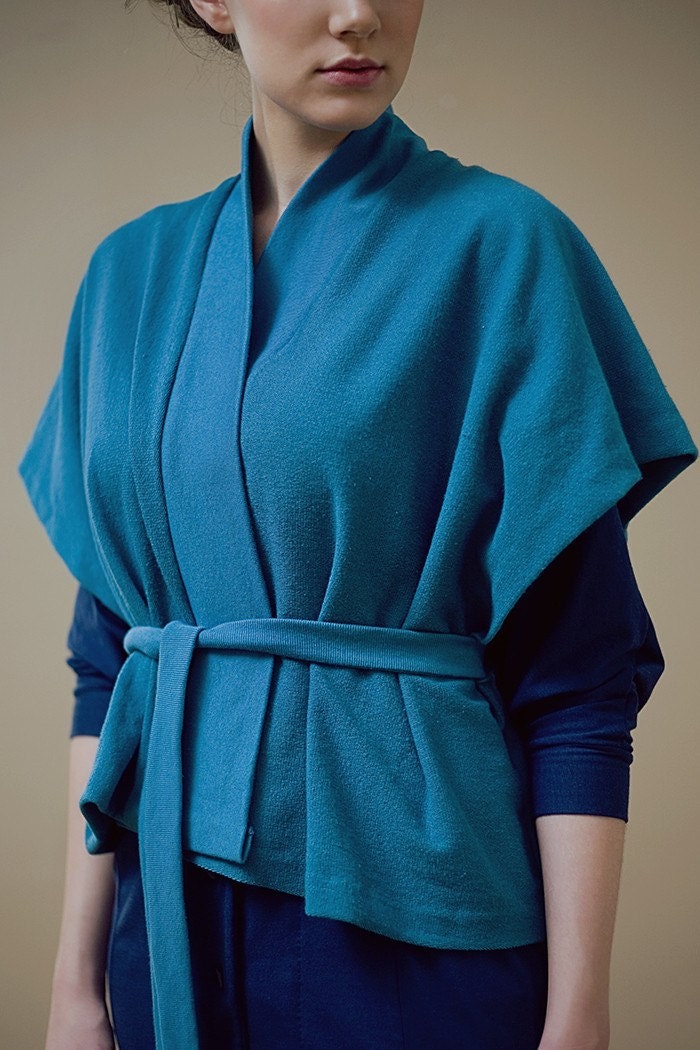 SALE SALE Hand Dyed Teal Bamboo Wrap