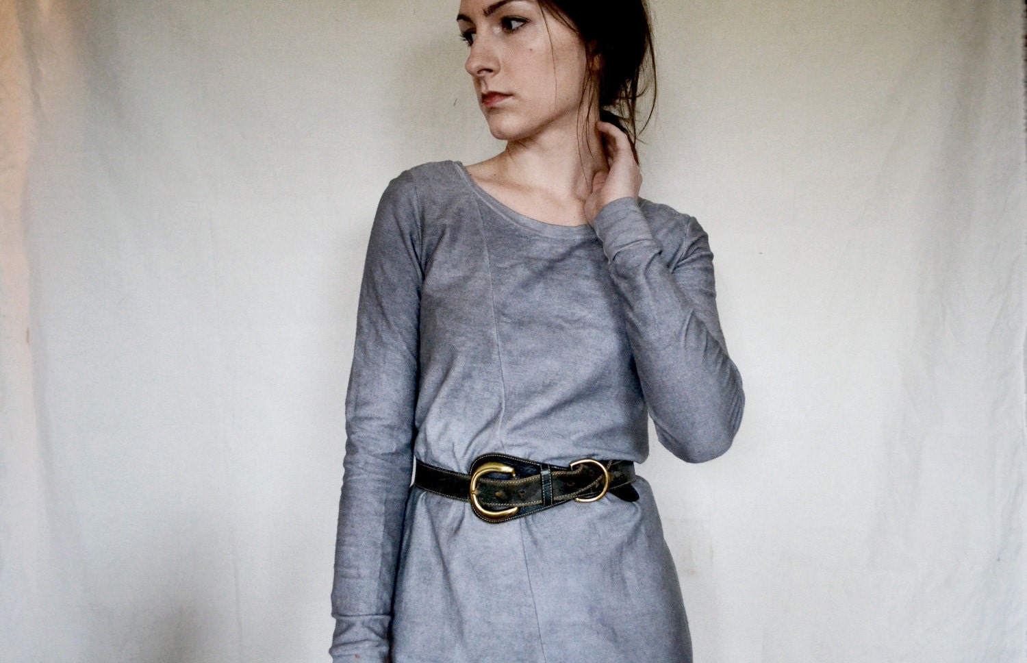 Hand Dyed Organic Cotton Dress Medium