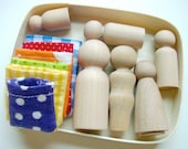 The Family Box - Wooden People Playset - A Montessori and Waldorf Inspired Natural Learning Toy
