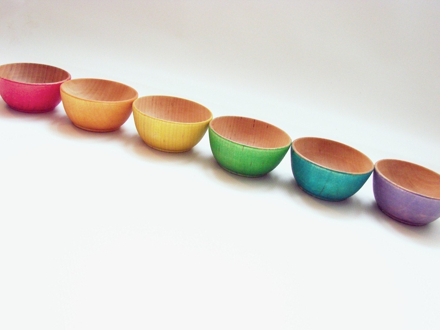Color Sorting Rainbow Bowls - Montessori and Waldorf Inspired Matching and Sorting Materials
