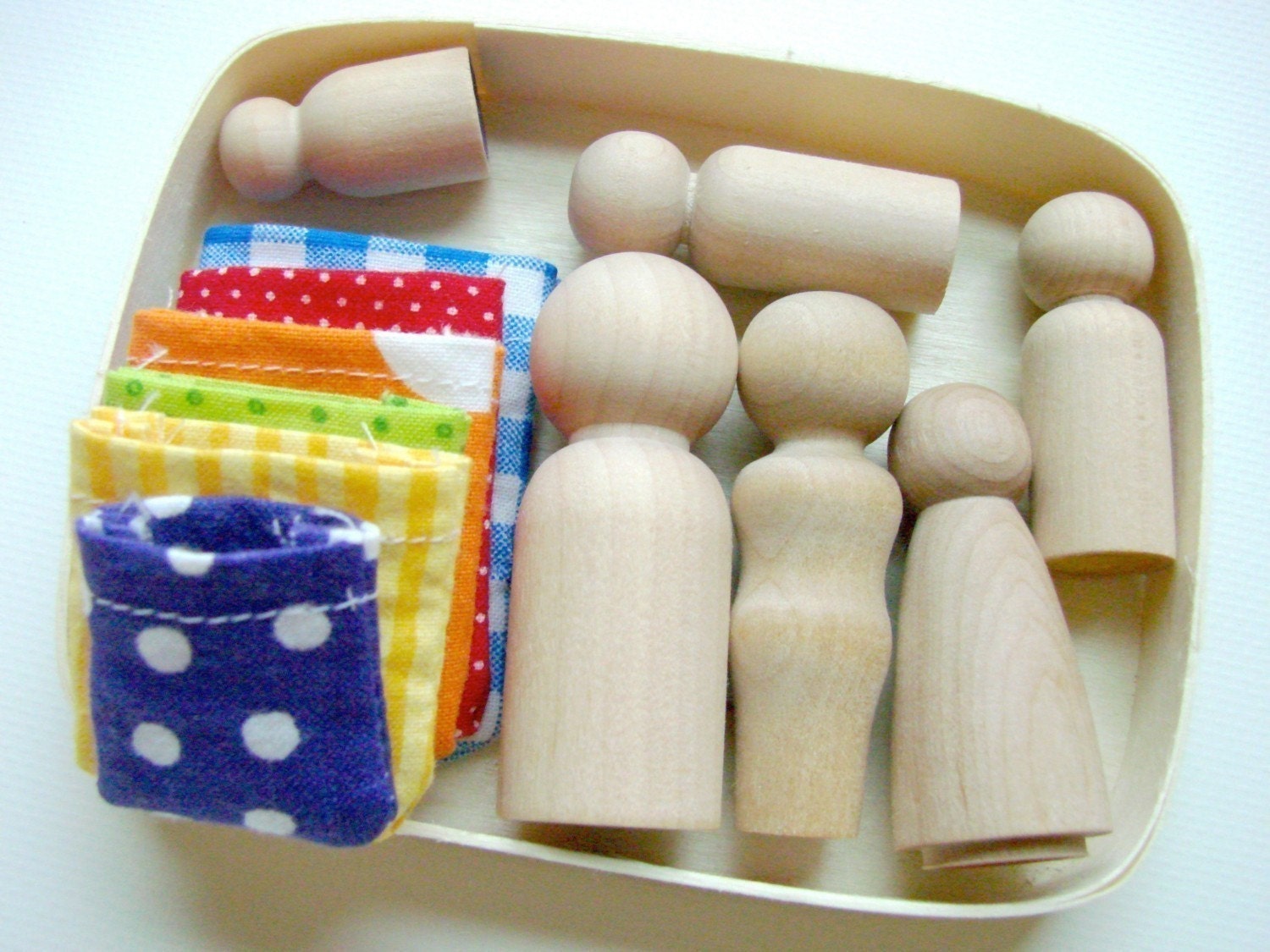 The Family Box - Natural Wooden People Playset
