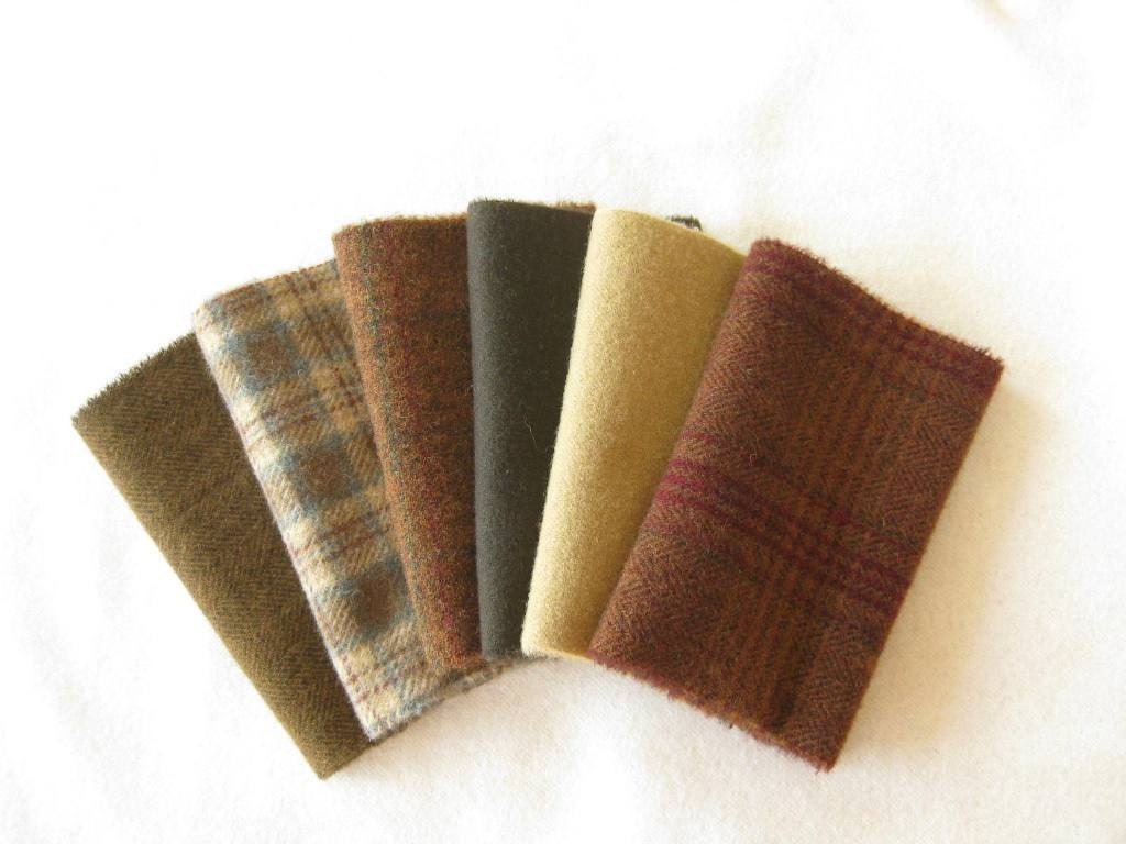 Hand Dyed and Felted Wool Fabric Perfect for Rug Hooking and Applique Number 2697