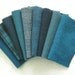 Hand Dyed and Felted Wool Fabric Turquoise Teal Perfect for Rug Hooking and Applique Number 2836