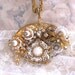 Happy Spring 15% off Sale - Hollywood Style Glam Collage Necklace Repurposed Vintage Jewelry