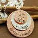Love My Boys/Girls / Layered Copper & Sterling Silver Discs -Hammered - Custom Hand Stamped Necklace - Baby Feet