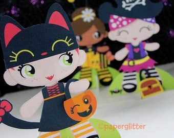 Paper Dolls Printables Halloween Kawaii Set PDF 0037
