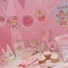 Princess Party Invitation and Kit, Printable Decoration Supplies for Birthday Girl - Printable Party Kit PDF Complete Set 0030