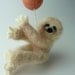 Baby Mobile, Felted Wooly Sloths, Custom made to order