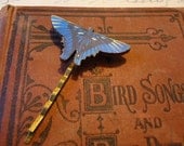 Butterfly Bobby Pin: Cobalt Blue Yellow Red, Woodland Specimen Swallowtail, Bohemian Natural History Accessories by AlpineGypsy on Etsy