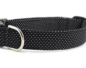 Black and White Polka Dot Dog Collar - Sassy Pants