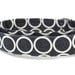 Slate Circles Dog Bowtie Collar Set - Mod Dog in Simple Slate - Made to Order in Your Choice of Size
