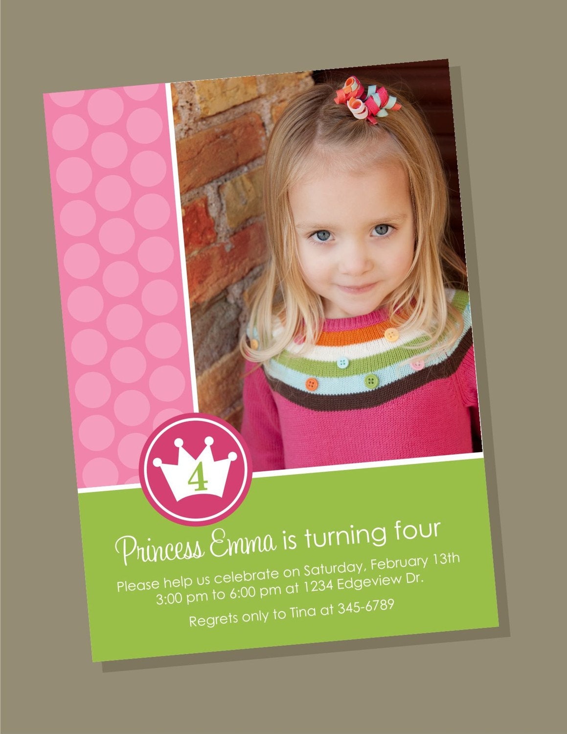Princess - Birthday Invitation