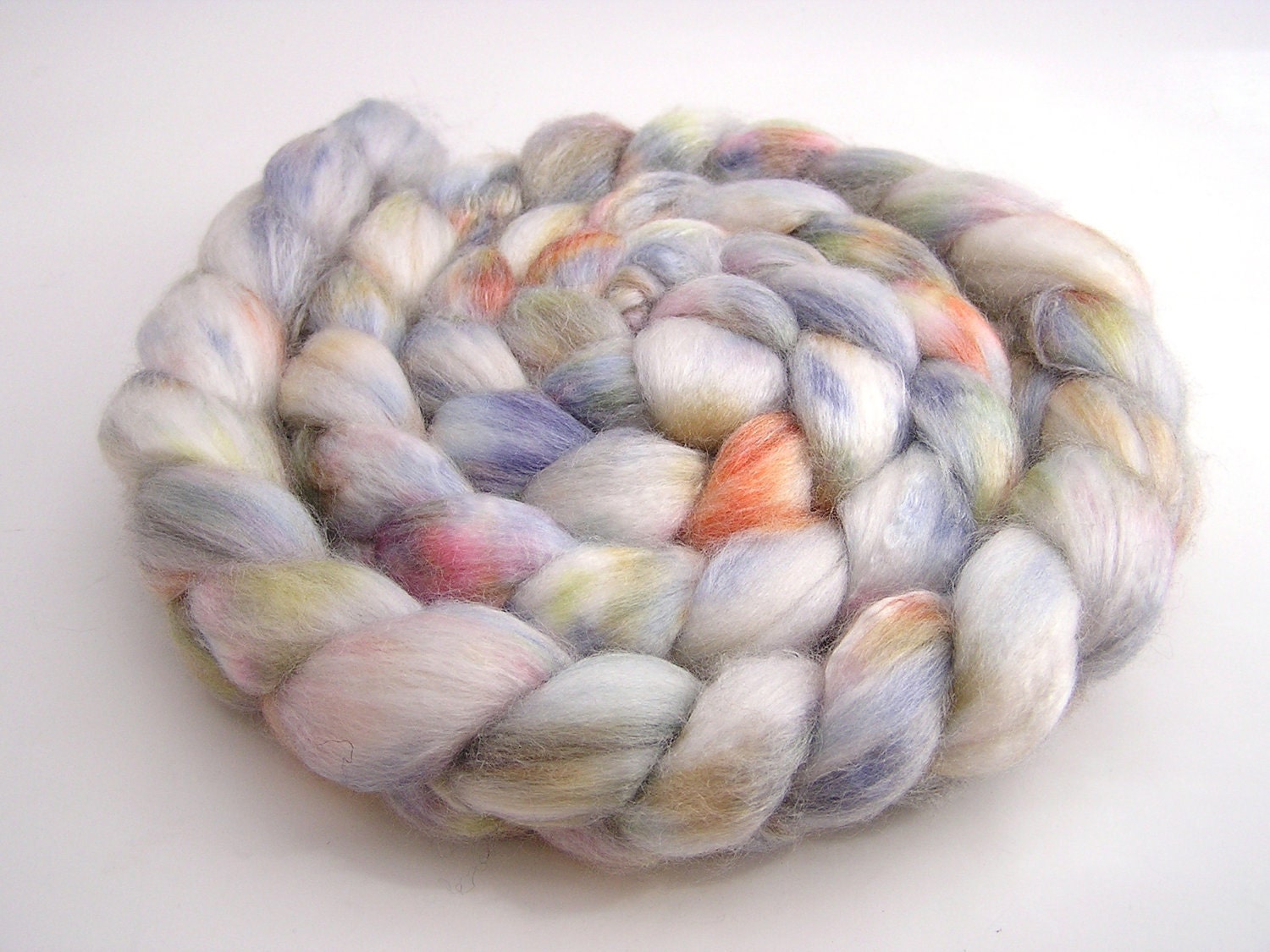 Merino/Bamboo 50/50 Hand Dyed Top for Handspinning - 4.0 oz - "Sea Glass"