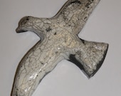 Raku Ceramic Pottery Arctic Tern Bird Wall Decor from Maari in Lapland Finland OOAK