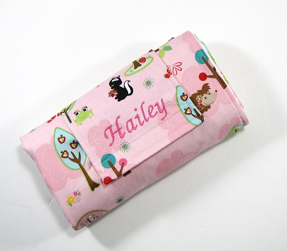 Diaper Changing Pad Roll Up - Monogrammed / Personalized - Custom