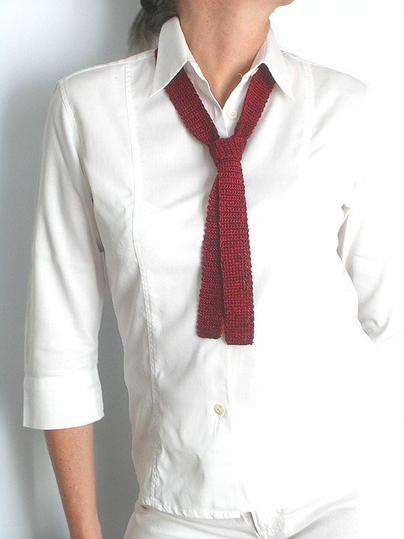 Ruby Red Tie