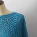 Turquoise Sweater Blue Blouse Vintage Pattern