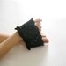 Black Lace Cuffs Bridal Victorian Style Wedding
