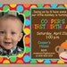 12 Personalized Printed Boy or Girl Sock Monkey Birthday Party Photo Picture Invitations with envelopes