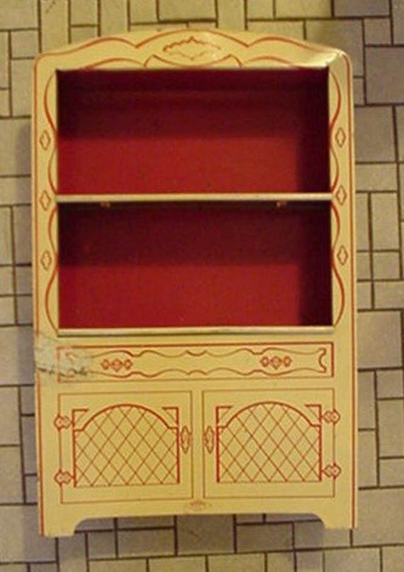 vintage metal childs kitchen set